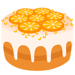 Birthday cake and Tangerine
