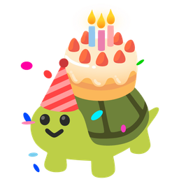 Birthday cake and Turtle