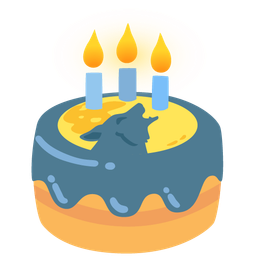 Birthday cake and Wolf