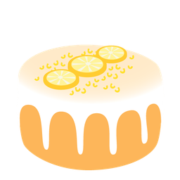 Birthday cake and Yellow heart