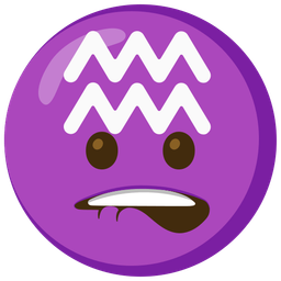 biting lip and Aquarius