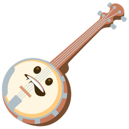 biting lip and banjo