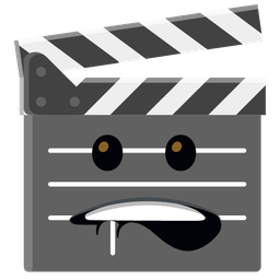 biting lip and clapper board