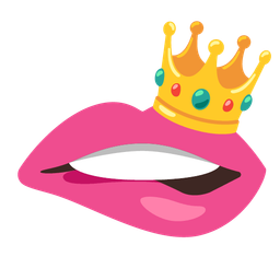 biting lip and crown