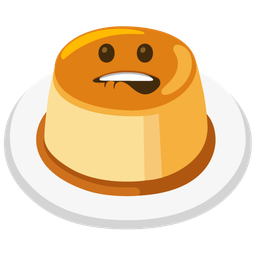 biting lip and custard