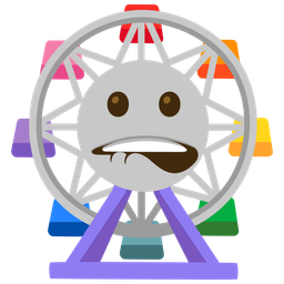 biting lip and ferris wheel