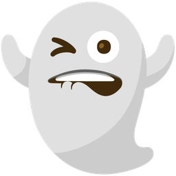 biting lip and ghost