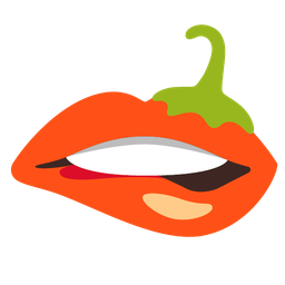 biting lip and hot pepper