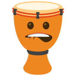 biting lip and long drum