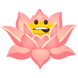 biting lip and lotus