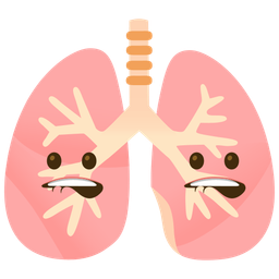 biting lip and lungs