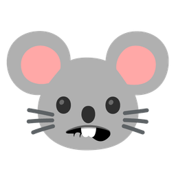 biting lip and mouse face