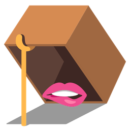 biting lip and mouse trap