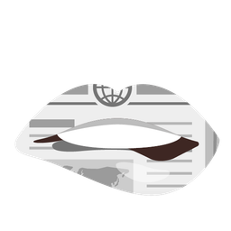 biting lip and newspaper