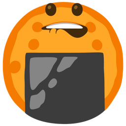 biting lip and rice cracker