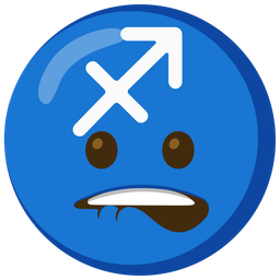 biting lip and Sagittarius