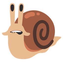 biting lip and snail