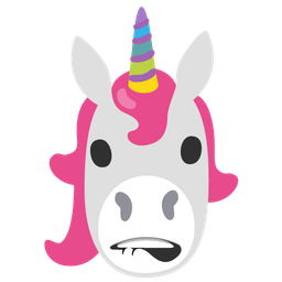 biting lip and unicorn