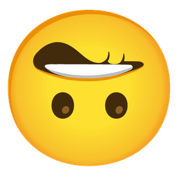 Biting lip and Upside-down face