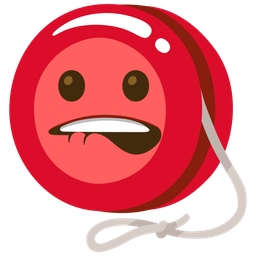 biting lip and yo-yo