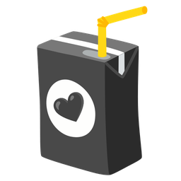 black heart and beverage box