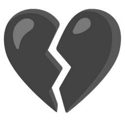 black heart and broken heart