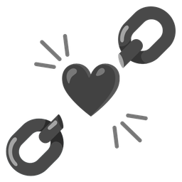 black heart and chains