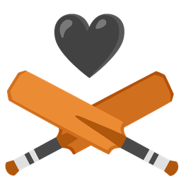 black heart and cricket game