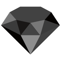 black heart and gem stone