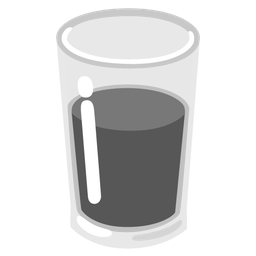 black heart and glass of milk