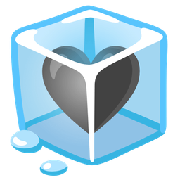 Black heart and Ice