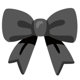 Black heart and Ribbon