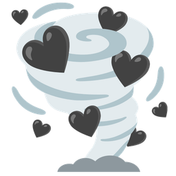 black heart and tornado