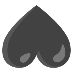 Black heart and Upside-down face