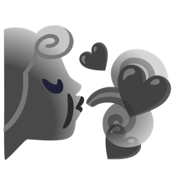 black heart and wind face