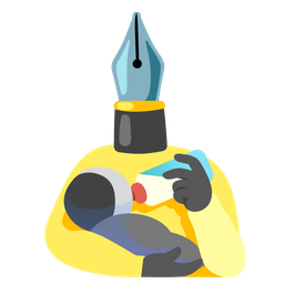 black nib and baby bottle