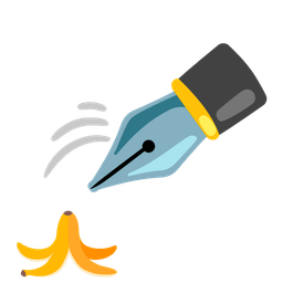 black nib and banana