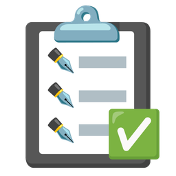 black nib and check mark button