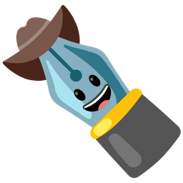 black nib and cowboy hat face