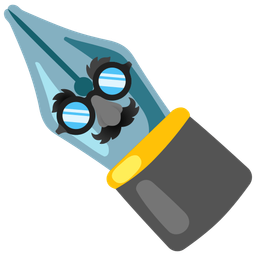 black nib and disguised face