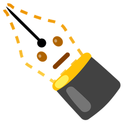 black nib and dotted line face