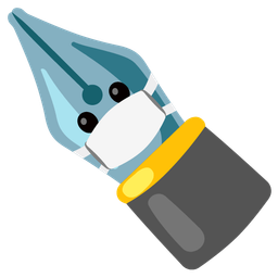 black nib and face with medical mask