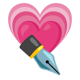 black nib and growing heart