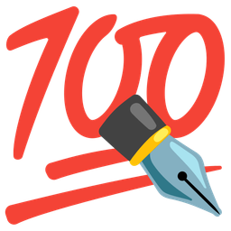 black nib and hundred points