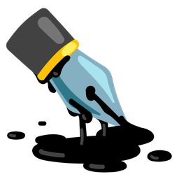 Black nib and Melting face