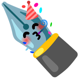 black nib and partying face