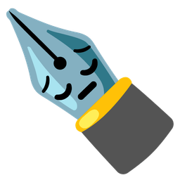 black nib and pensive face