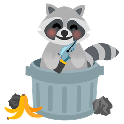 black nib and raccoon