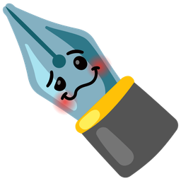 black nib and woozy face