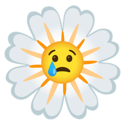 blossom and crying face